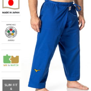 JUDO NOHAVICE MIZUNO - MADE IN JAPAN (IJF) - MODRÉ